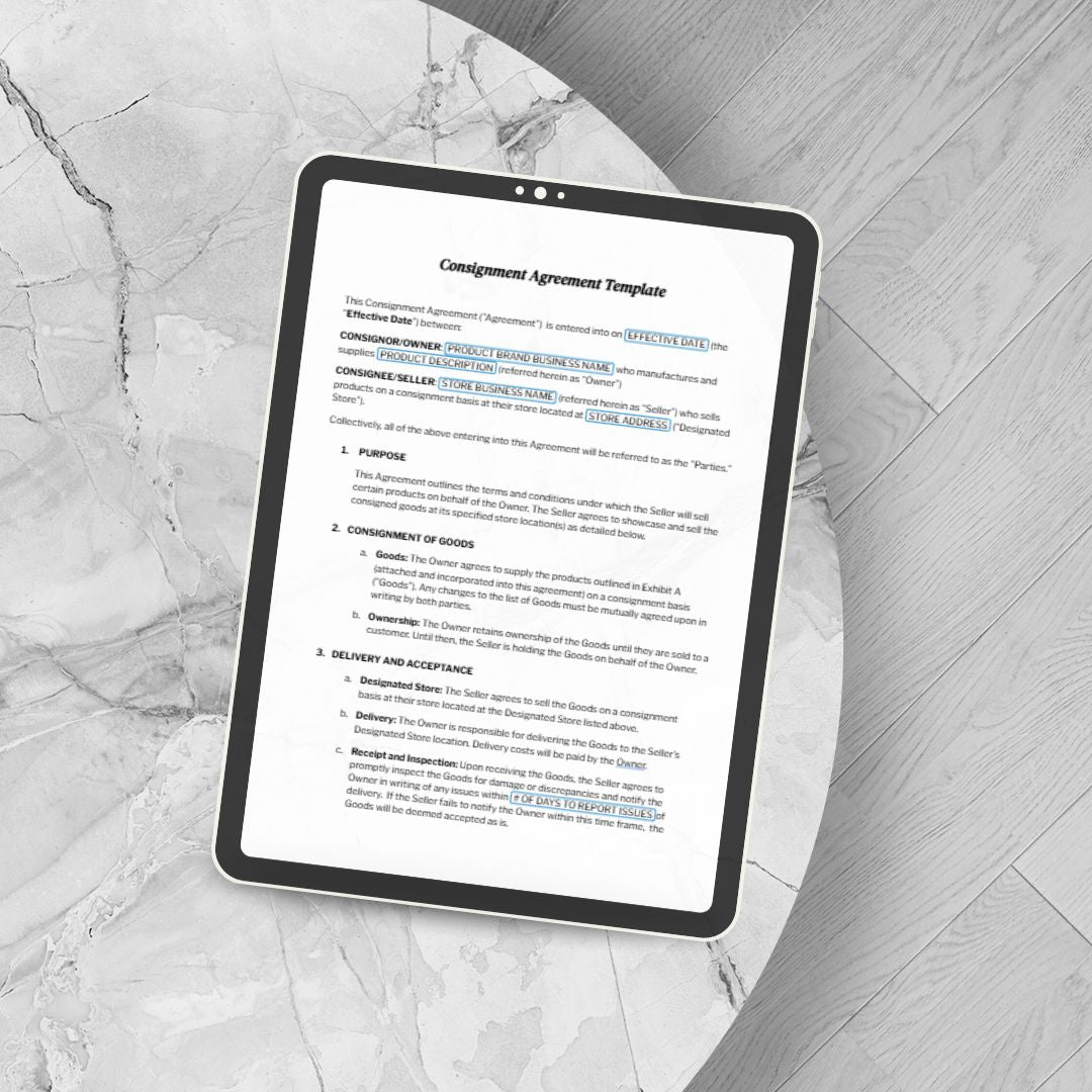 CONSIGNMENT AGREEMENT