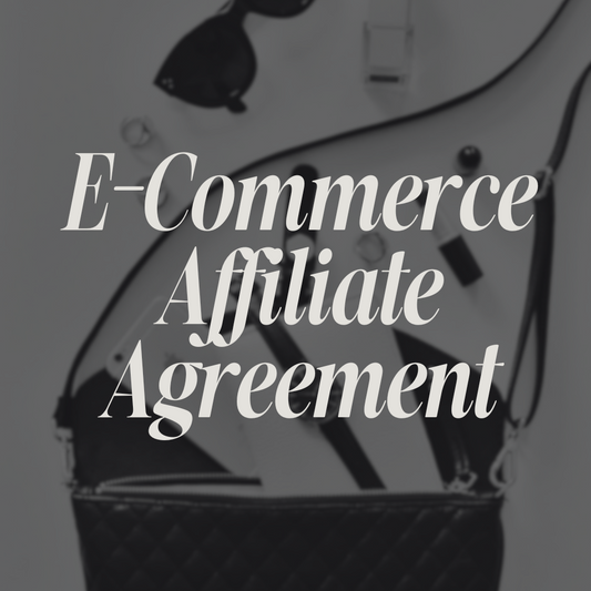 E-COMMERCE AFFILIATE AGREEMENT