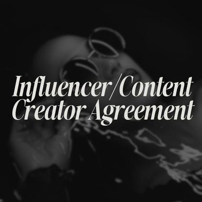 INFLUENCER/ CONTENT CREATOR AGREEMENT