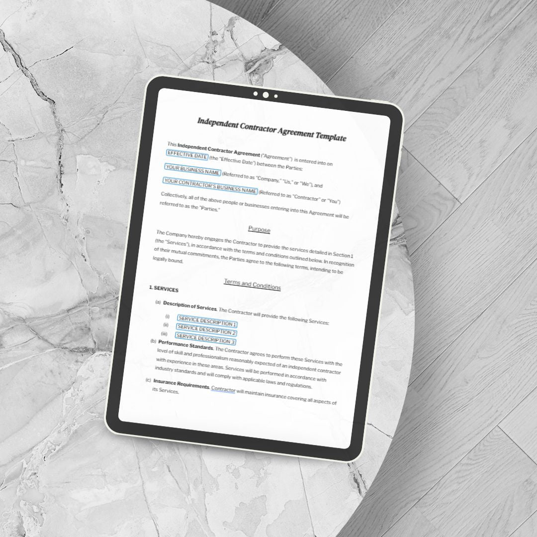 INDEPENDENT CONTRACTOR AGREEMENT