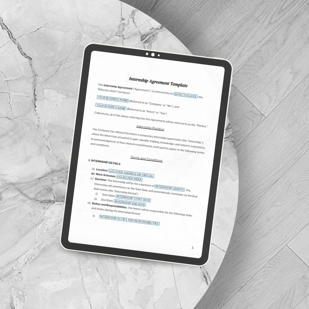 Internship Agreement